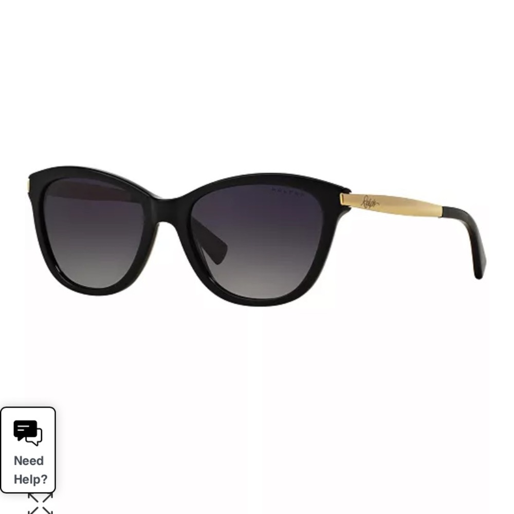 Ralph Lauren black cat eye polarized sunglasses 🕶